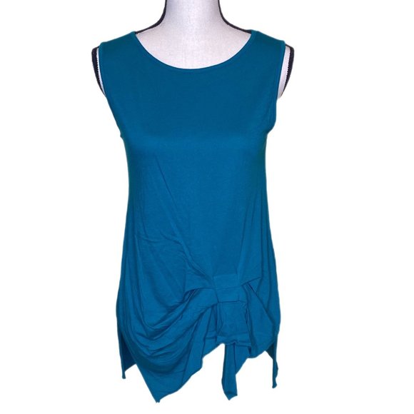 NWOT Anthropologie t la Sleeveless Blue Tunic Top - Picture 1 of 8